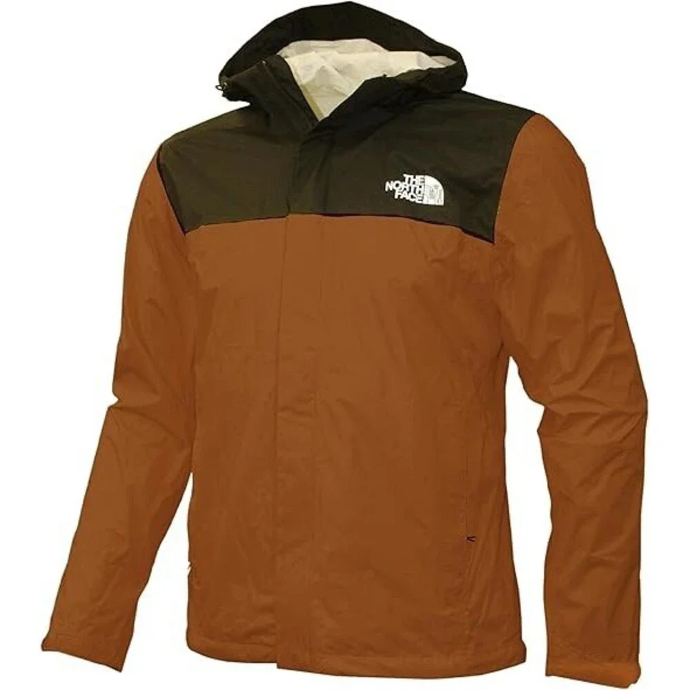 The North Face Venture 2 Rain Jacket Men's Large Orange Dryvent Hooded SGN1499